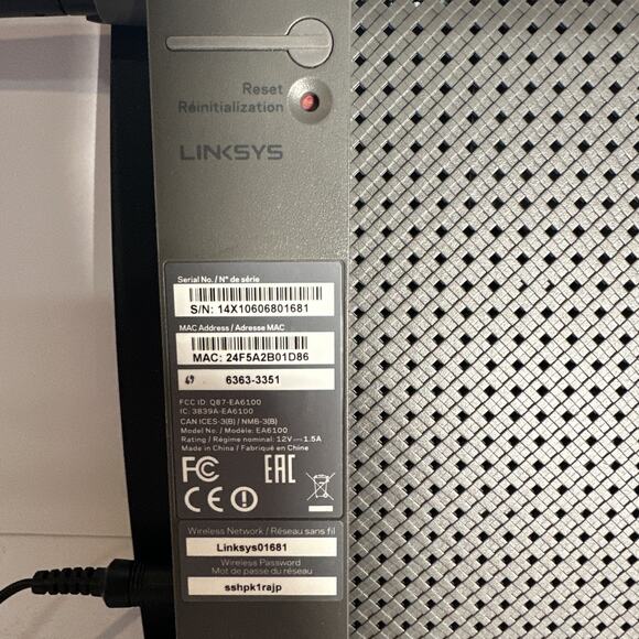 Linksys EA6100 Dual-Band WiFi Router TESTED-WORKS - Picture 6 of 6